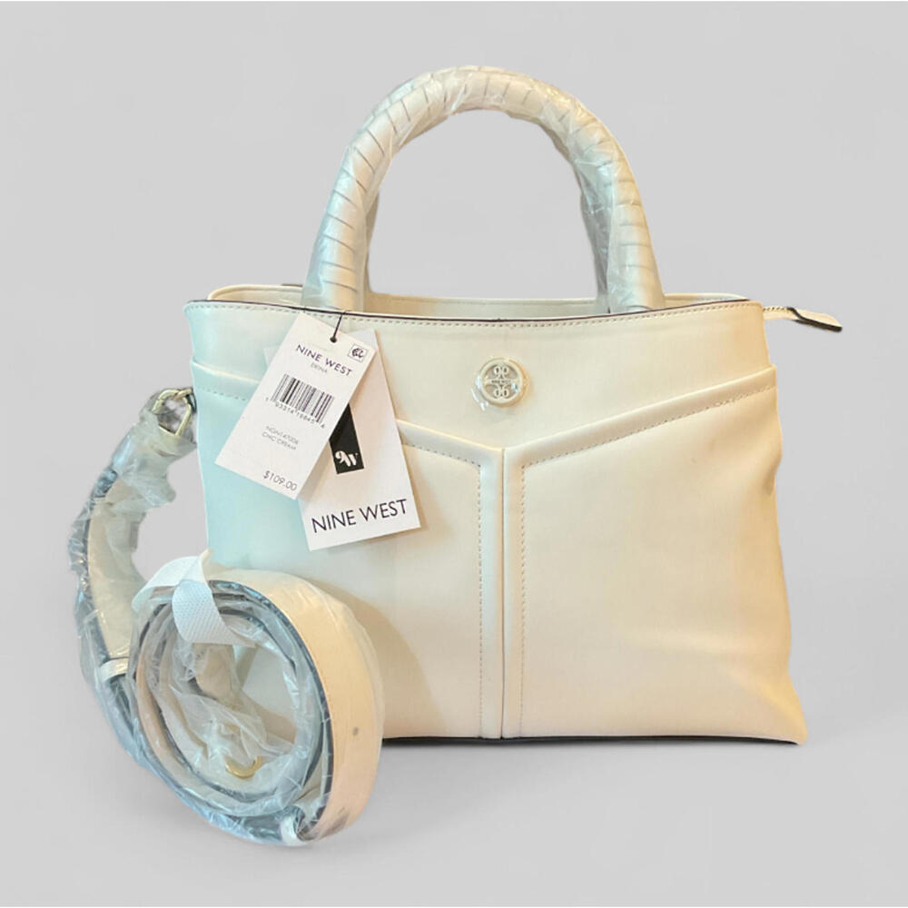 Nine West Erina Old Money Cream Handbag Adjustable Strap